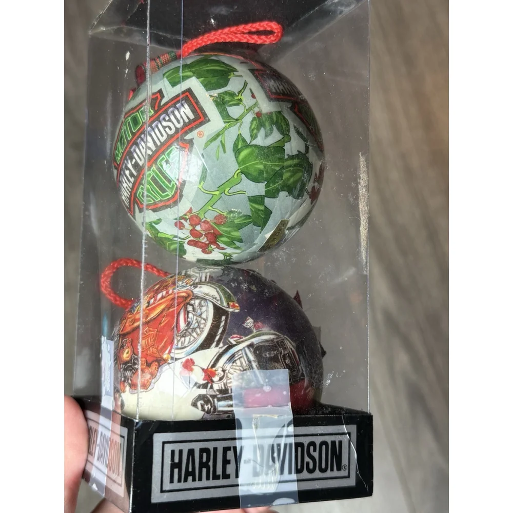 VTG Harley Davidson Christmas Ornaments ~ Santa Claus on a Harley 2000